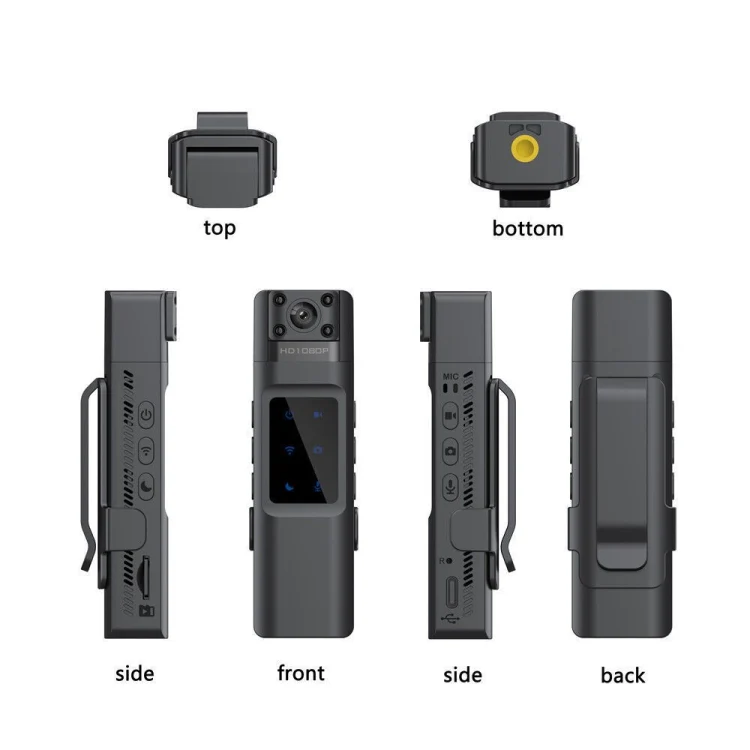 WIFI HD Night Vision Chest-Worn Work Recorder Cycling Camera, Model: L13+64G TF Card+Bracket - Image 3