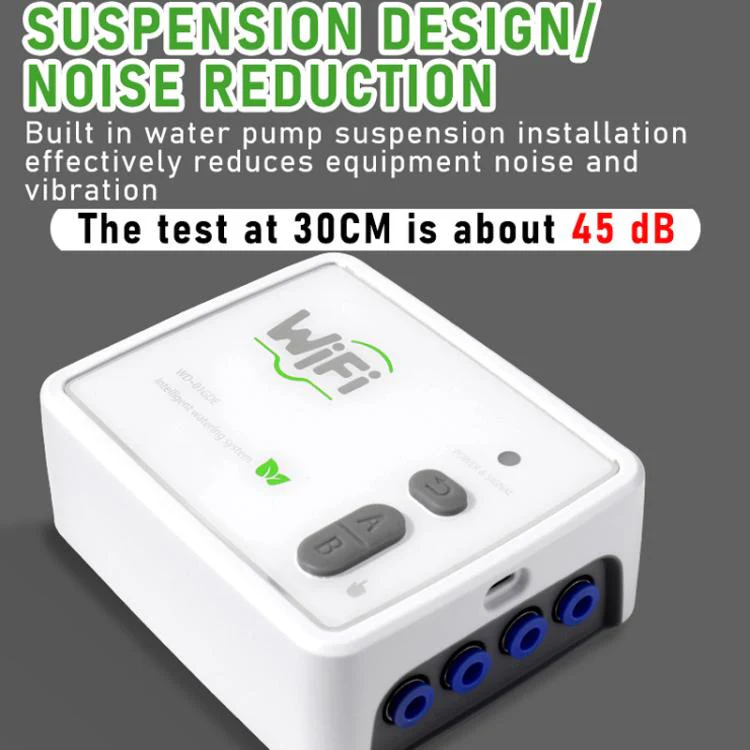 WIFI Smart Dual-Pump Automatic Watering System Cell Phone Remote Control Watering Device, Spec: Adjustable Drip Arrow US Plug - Image 7