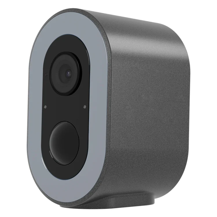 WiFi Tuya Smart Version HD Low Power Consumption Battery Camera, US Plug, Memory Card:Without Memory(Grey)