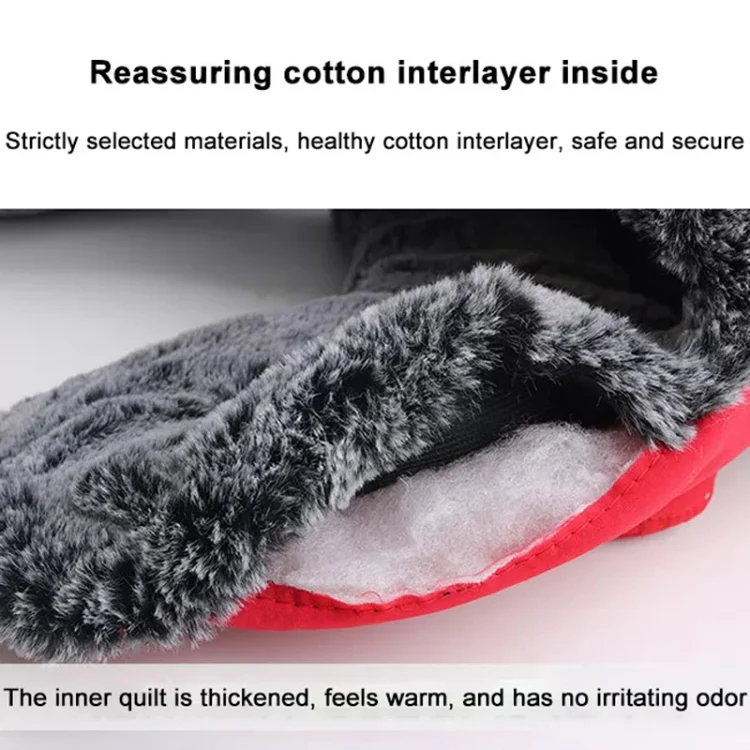 Winter Keep Warm Hat Outdoor Anti-Chilled Waterproof And Velvet Thickened Ski Hat, Size: L 58-60cm(Orange Red) - Image 5