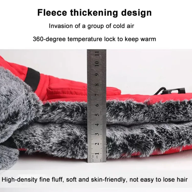 Winter Keep Warm Hat Outdoor Anti-Chilled Waterproof And Velvet Thickened Ski Hat, Size: L 58-60cm(Orange Red) - Image 7