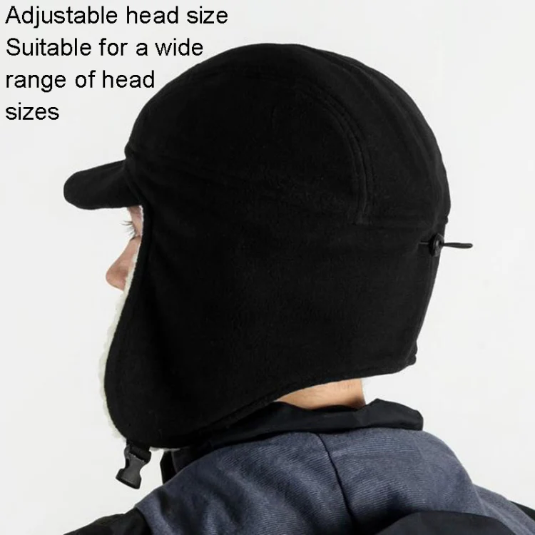 Winter Warm Windproof Hat Outdoor Protection Ears Thick Soft Eaves Duck Tongue Hat(Orange Red) - Image 6
