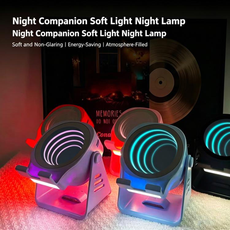 Wireless Induction Speaker With Phone Stand Multifunctional Desktop Bluetooth Speaker Night Light(Orange) - Image 4