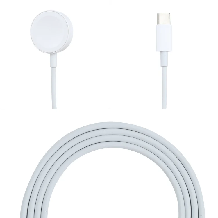 Wireless Magnetic Quick Charging to Type-C / USB-C Cable for Apple Watch (White) - Image 4