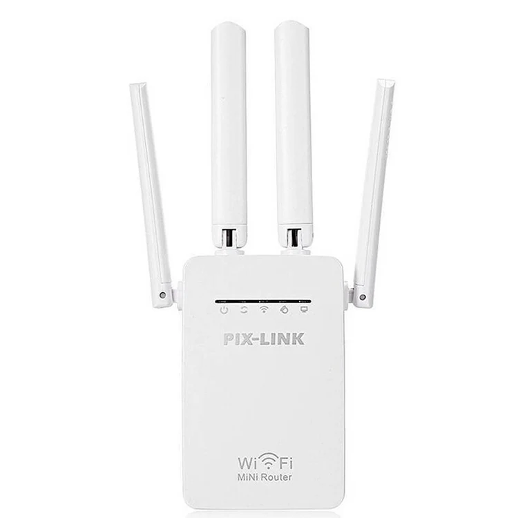 Wireless Smart WiFi Router Repeater with 4 WiFi Antennas, Plug Specification:EU Plug(White) - Image 2