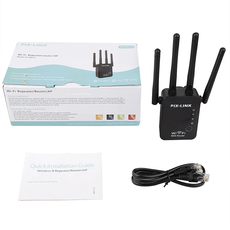 Wireless Smart WiFi Router Repeater with 4 WiFi Antennas, Plug Specification:EU Plug(White) - Image 5