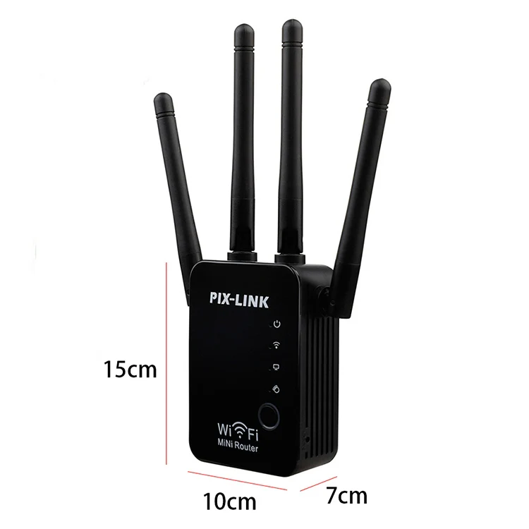 Wireless Smart WiFi Router Repeater with 4 WiFi Antennas, Plug Specification:US Plug(White) - Image 3
