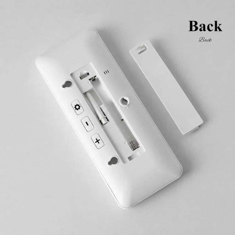 Wireless Weather Station Clock with Outdoor Sensor Digital Wall Clock Barometric Local Weather Forecast Bedside Alarm Clock(YD202 White) - Image 10