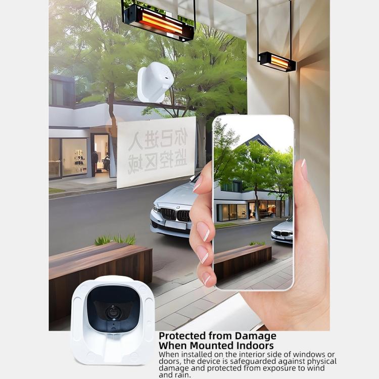 Wireless WiFi Smart High-Definition Wide-Angle Surveillance Camera, Specification:300W Pixels(White) - Image 8