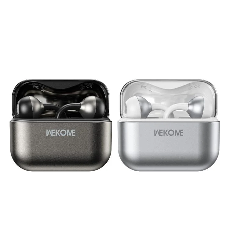 WK WS-37 Kinvoice Series Clip-on Metal Wireless Bluetooth Earphone(Silver) - Image 4