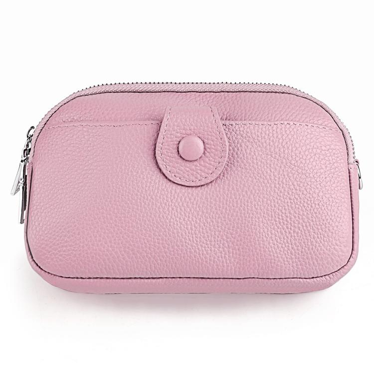 Women Large Capacity Genuine Leather Crossbody Bag(Lavender)