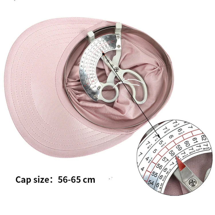 Women Visor Sun Protection Cap Elastic Hollow Large Brim Hat(Leather Pink) - Image 6