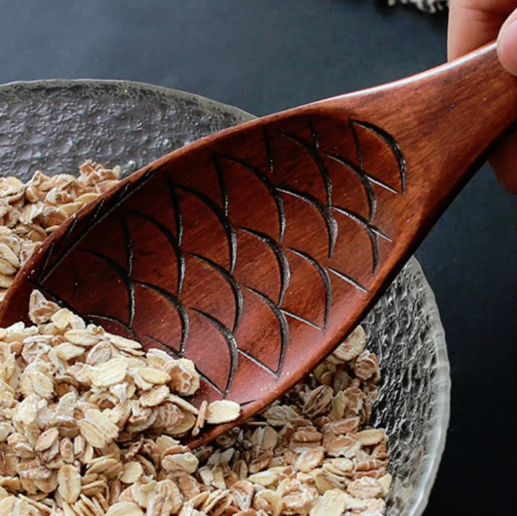 Wooden Animal-shaped Nanmu Rice Spoon, Random Style Delivery - Image 6
