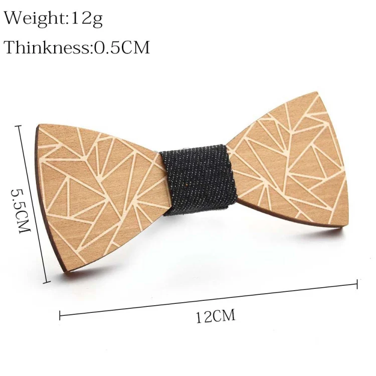 Wooden Bow Tie Men Handmade Bow Tie, Color: Backstrack - Image 3