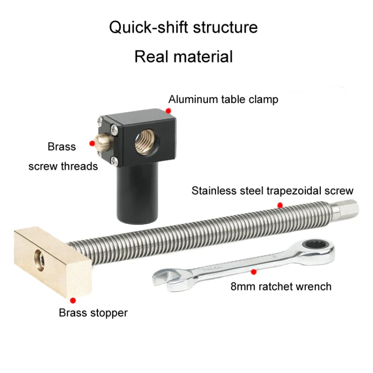 Woodworking Adjustable Desktop Clip Vise Dowel Fast Fixed Clip Clamp Tool, Model: 19mm - Image 5
