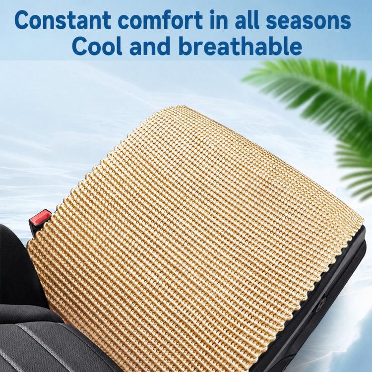 Woven Ice Silk Cooling Car Seat For Summer Breathable Front Seat Pads(Grey) - Image 4