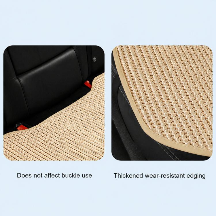 Woven Ice Silk Cooling Car Seat For Summer Breathable Front Seat Pads(Grey) - Image 7