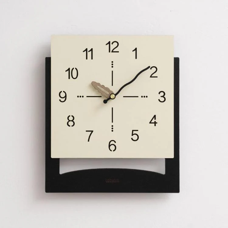wozoom Minimalist Home Wall Clock Background Wall Decorative Clock, Style: Cream White Standard