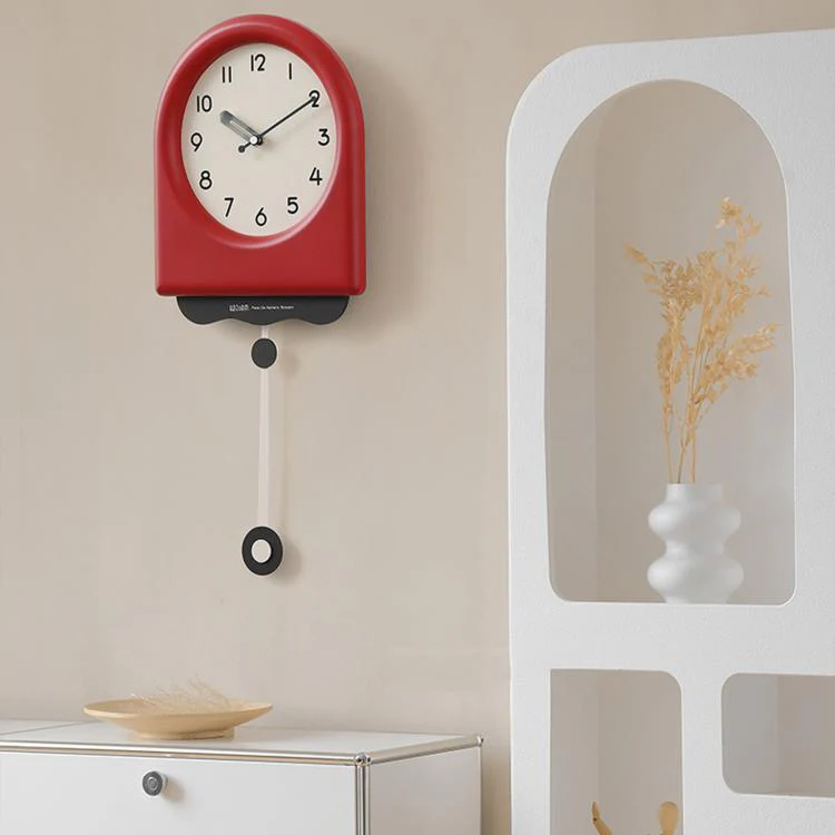 wozoom Modern Pendulum Wall Clock Silent Decorative Cream Style Clocks For Living Room, Spec: Large Beige - Image 3