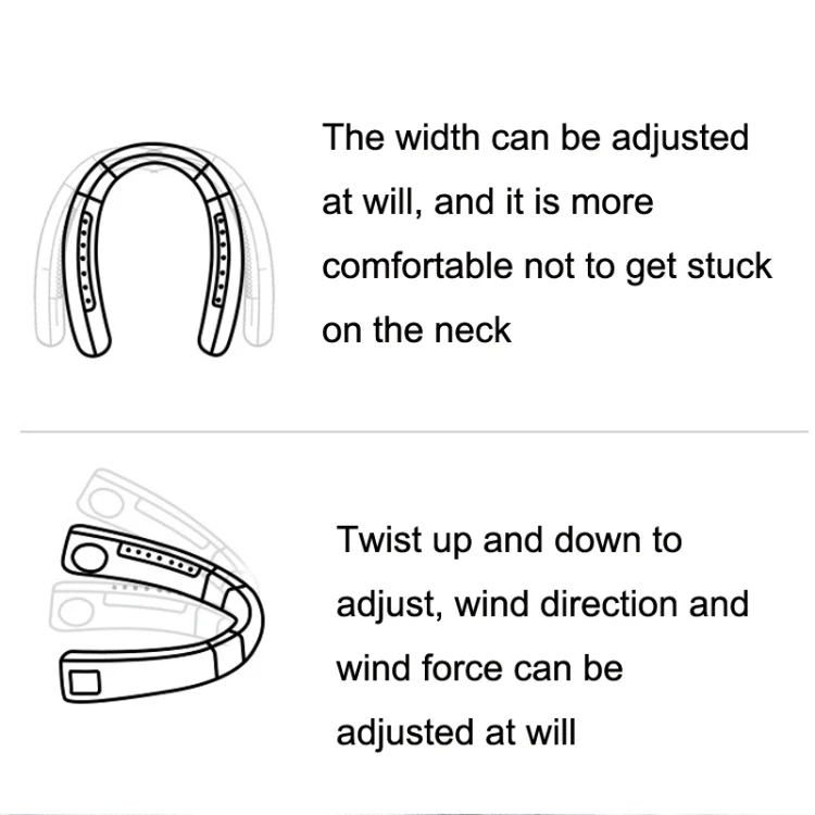 WT-F54 Wind From All Sides Long Battery Life Semiconductor Cooling Hanging Neck Fan(Pink) - Image 8