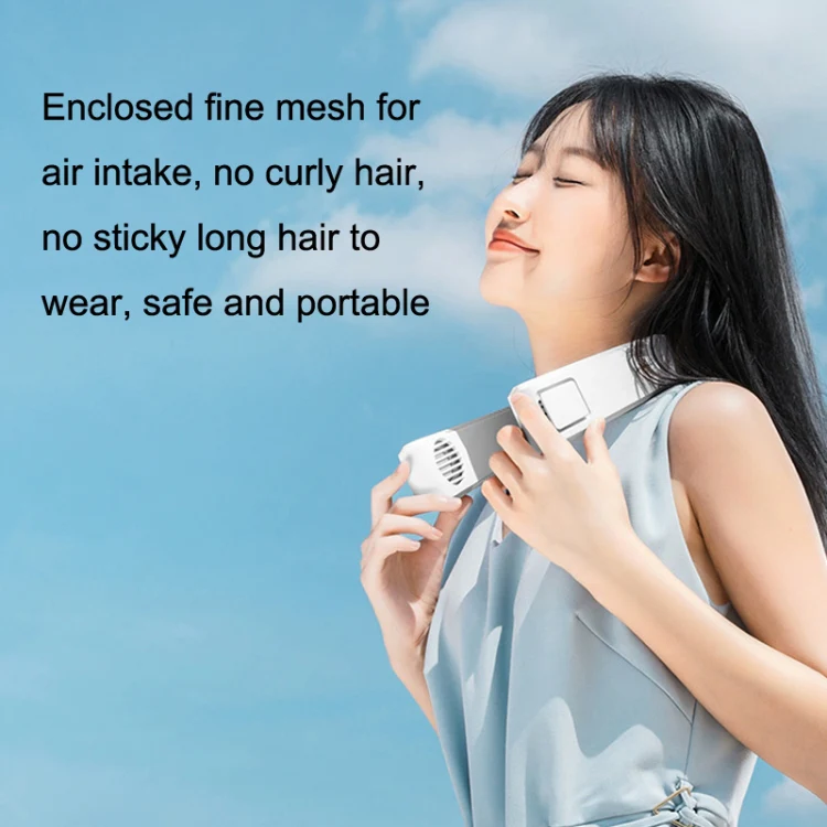 WT-F54 Wind From All Sides Long Battery Life Semiconductor Cooling Hanging Neck Fan(Pink) - Image 9
