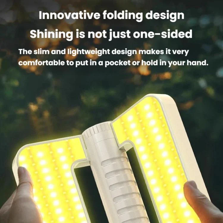 WUSHANG WS-HD52 Portable Foldable Solar String Light With Battery Indicator Multi-Level Dimmable Camping Lantern(White) - Image 5