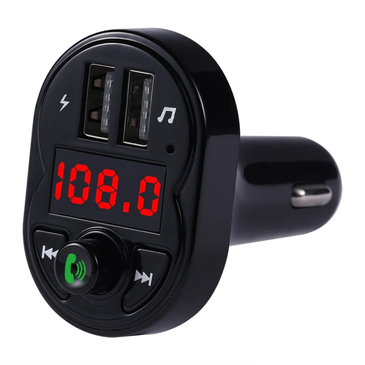 X1 Car Handsfree Kit FM Transmitter Wireless Audio Receiver MP3 Player Dual USB Fast Charger - Image 2