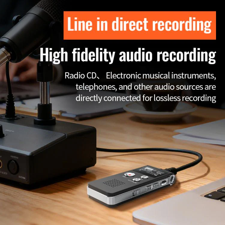 X1 Classic Professional Noise-Canceling Voice Recorder, Memory:32GB(Black) - Image 7