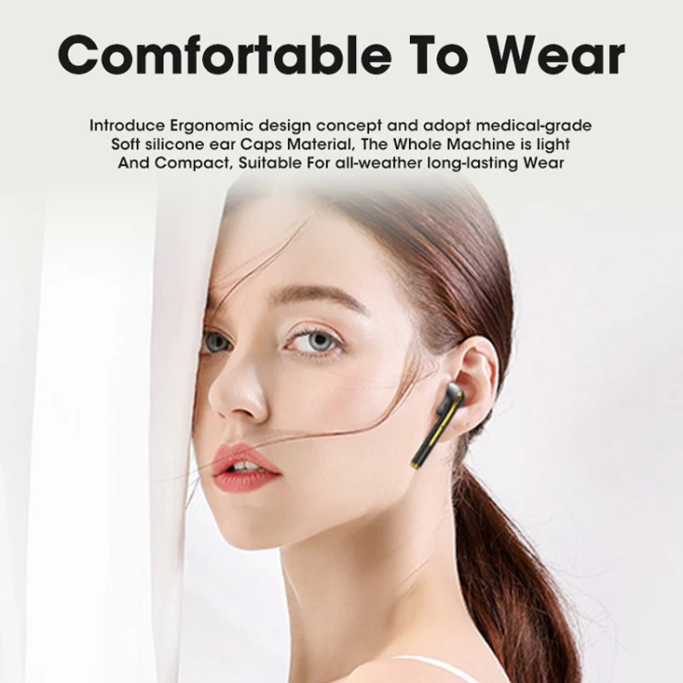 X1 TWS LED Digital Display Wireless Noise Reduction Sport Bluetooth Headphone(Blue) - Image 10