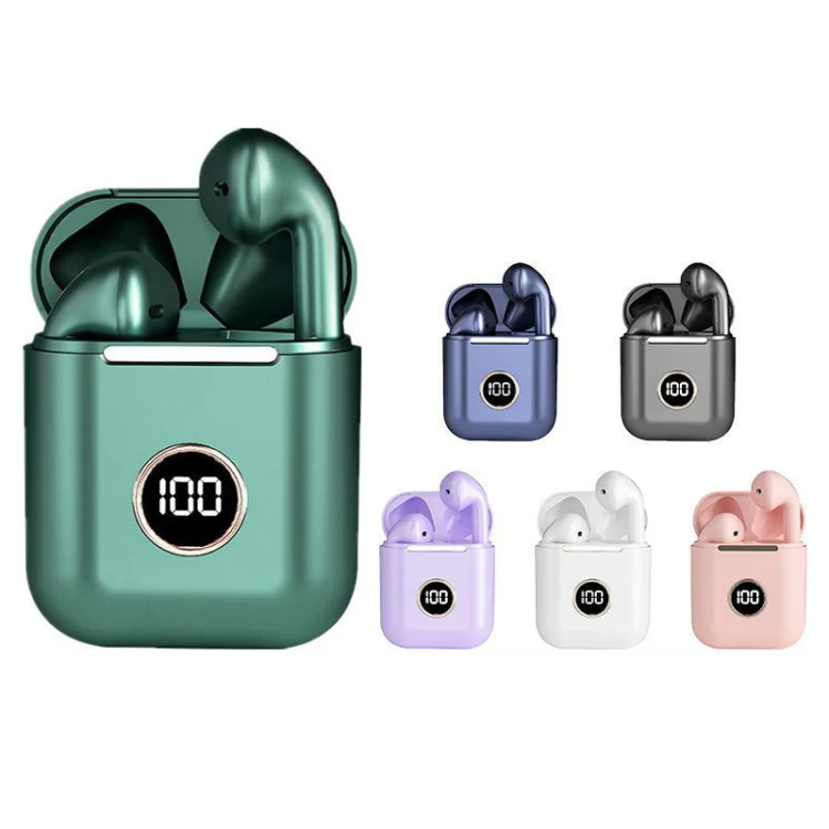 X1 TWS LED Digital Display Wireless Noise Reduction Sport Bluetooth Headphone(Purple) - Image 2