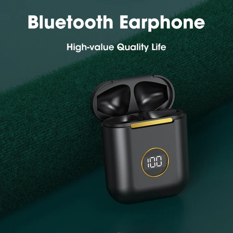 X1 TWS LED Digital Display Wireless Noise Reduction Sport Bluetooth Headphone(Purple) - Image 7