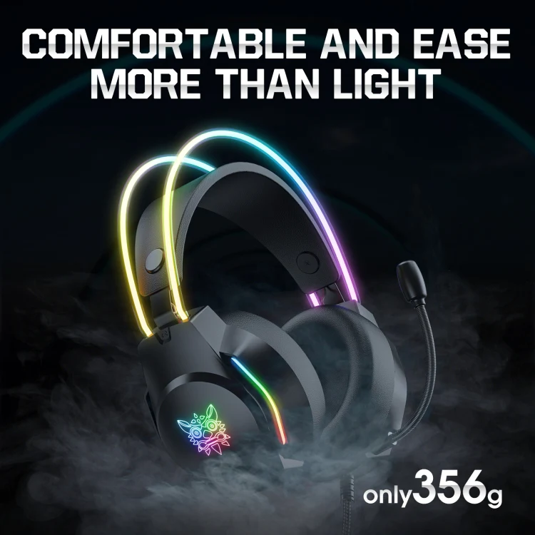 X26 USB+3.5mm RGB Wired Gaming Headset(Black) - Image 5