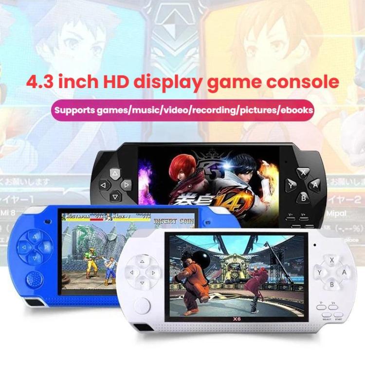 X6 Pocket Gaming Console 4.3 Inch HD Gaming Handheld, Spec: 8G With Camera(Black) - Image 2