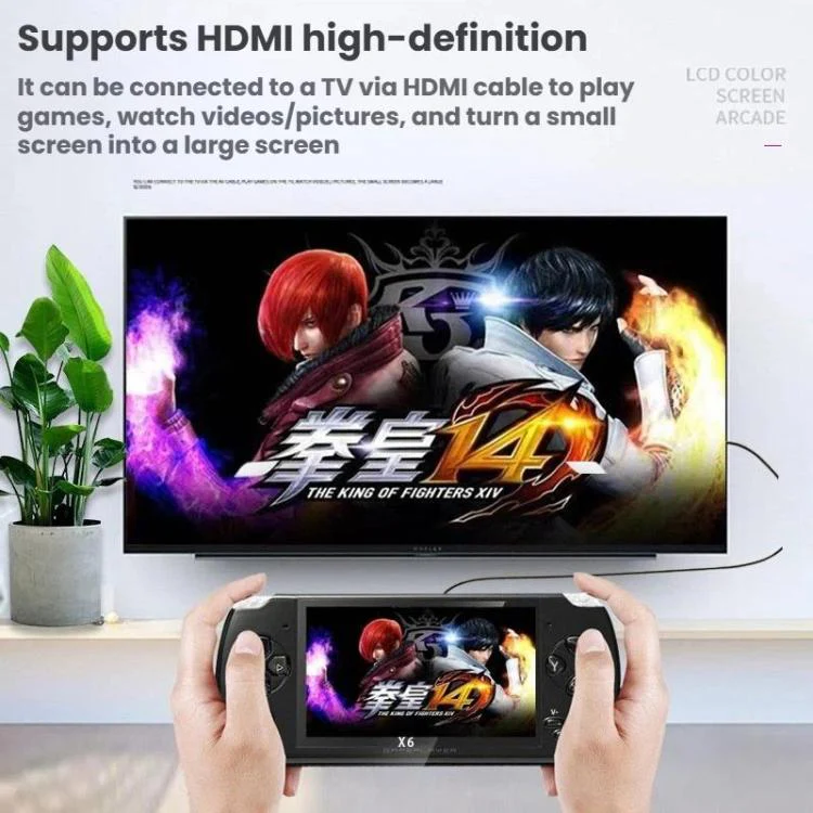 X6 Pocket Gaming Console 4.3 Inch HD Gaming Handheld, Spec: 8G With Camera(Black) - Image 3