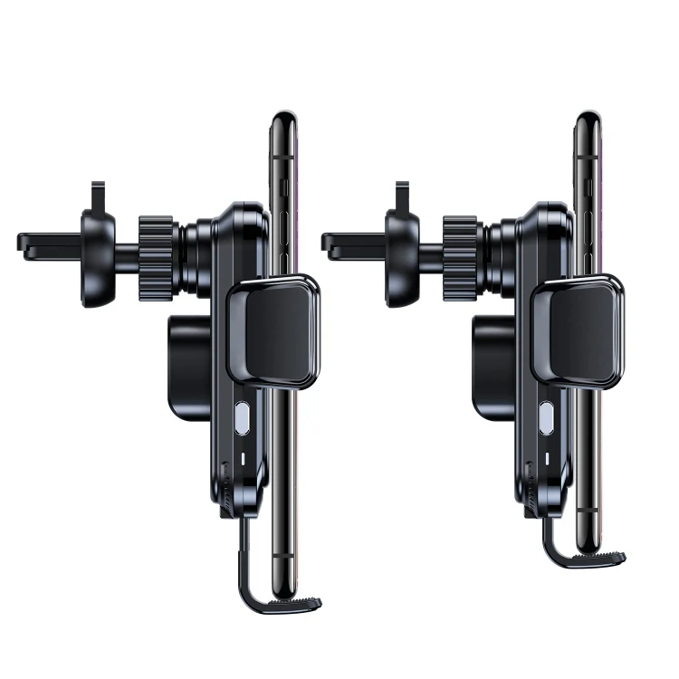 X7 Car Air Outlet Wireless Charging Mobile Phone Gravity Bracket Holder (Black) - Image 5