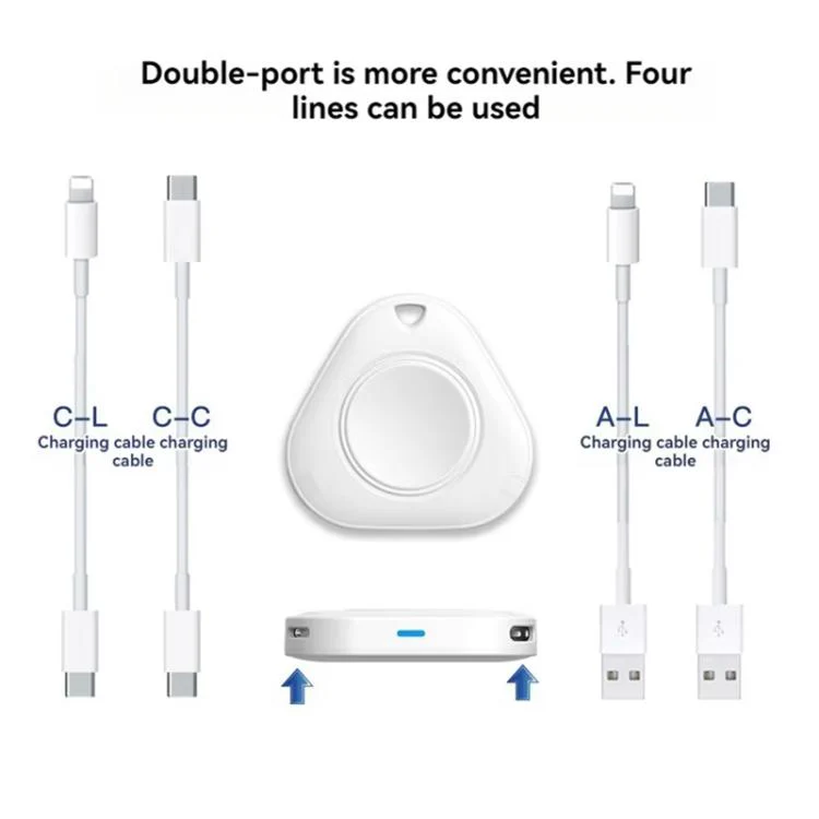 xDfind 8 Pin and Type-C Portable Smart Watch Magnetic Wireless Charger for Apple Watch(White) - Image 3