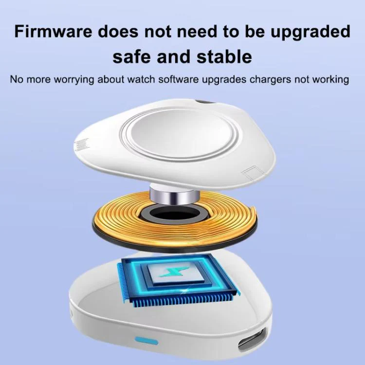 xDfind 8 Pin and Type-C Portable Smart Watch Magnetic Wireless Charger for Apple Watch(White) - Image 8