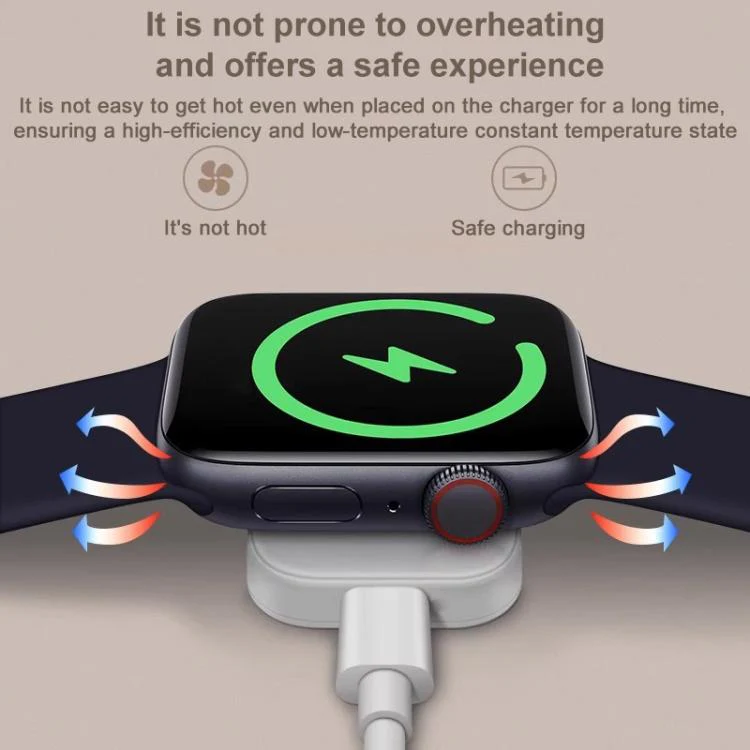 xDfind 8 Pin Portable Smart Watch Magnetic Wireless Charger for Apple Watch(White) - Image 6
