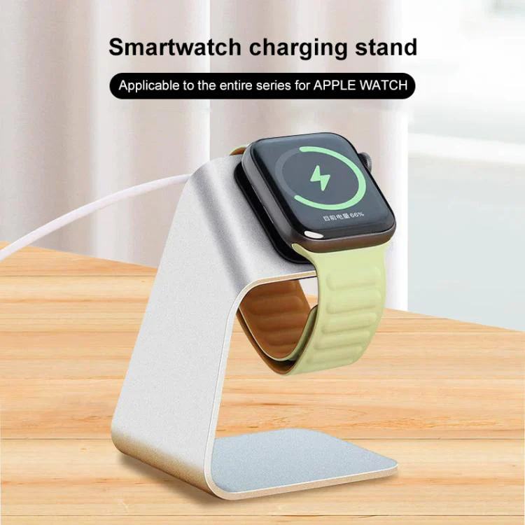 xDfind For Apple Watch Smart Watch Aluminum Alloy Charging Stand without Charger(Silver) - Image 2