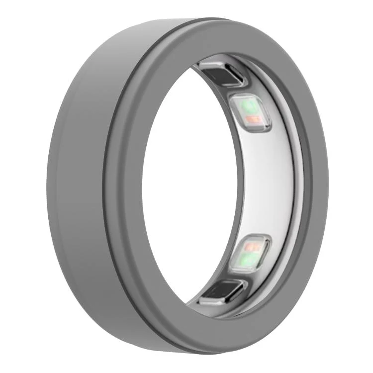 xDfind For Oura Ring5 Smart Ring Silicone Cover, Size:M(Grey)