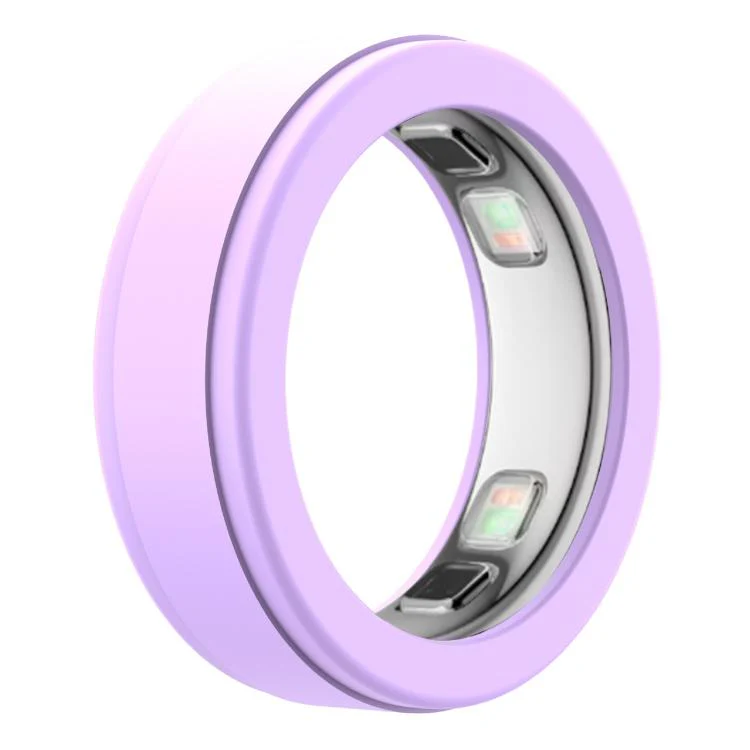 xDfind For Oura Ring5 Smart Ring Silicone Cover, Size:M(Lilac Purple)