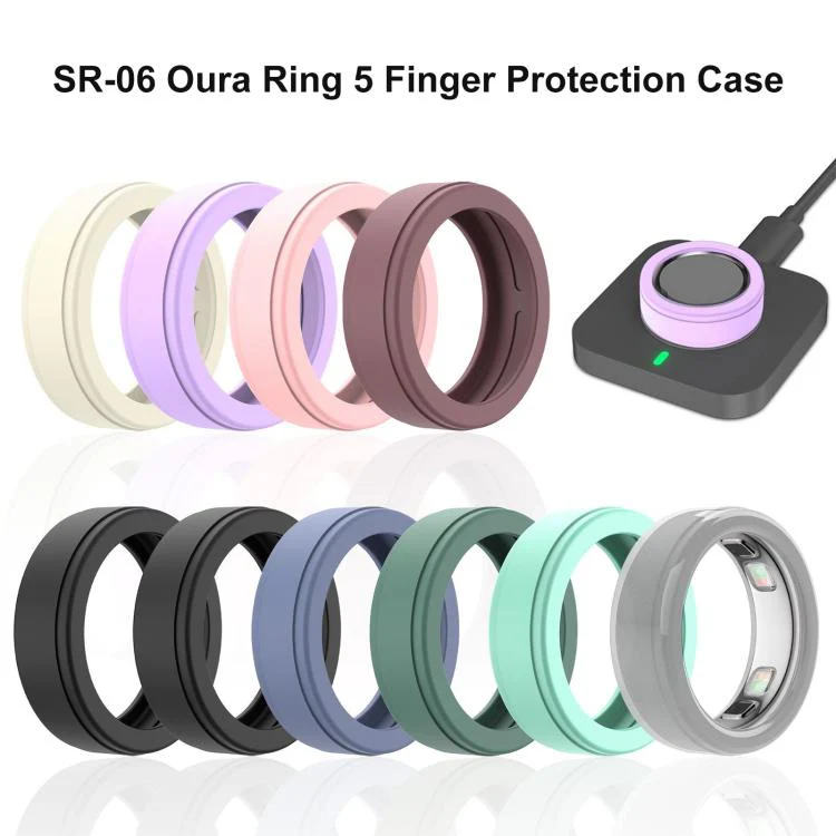 xDfind For Oura Ring5 Smart Ring Silicone Cover, Size:M(Starlight) - Image 3