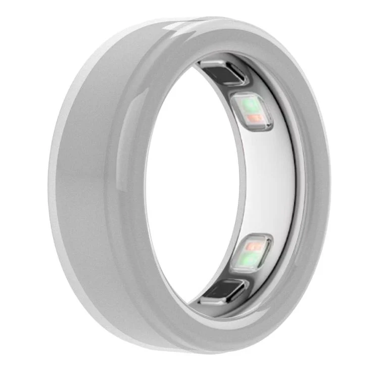 xDfind For Oura Ring5 Smart Ring Silicone Cover, Size:M(Transparent)
