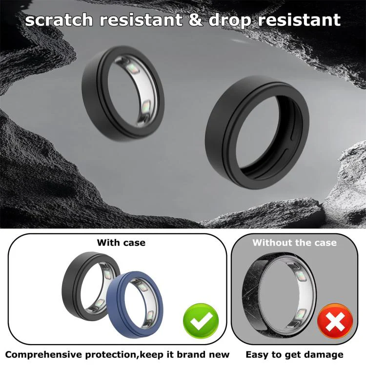 xDfind For Oura Ring5 Smart Ring Silicone Cover, Size:M(White) - Image 8