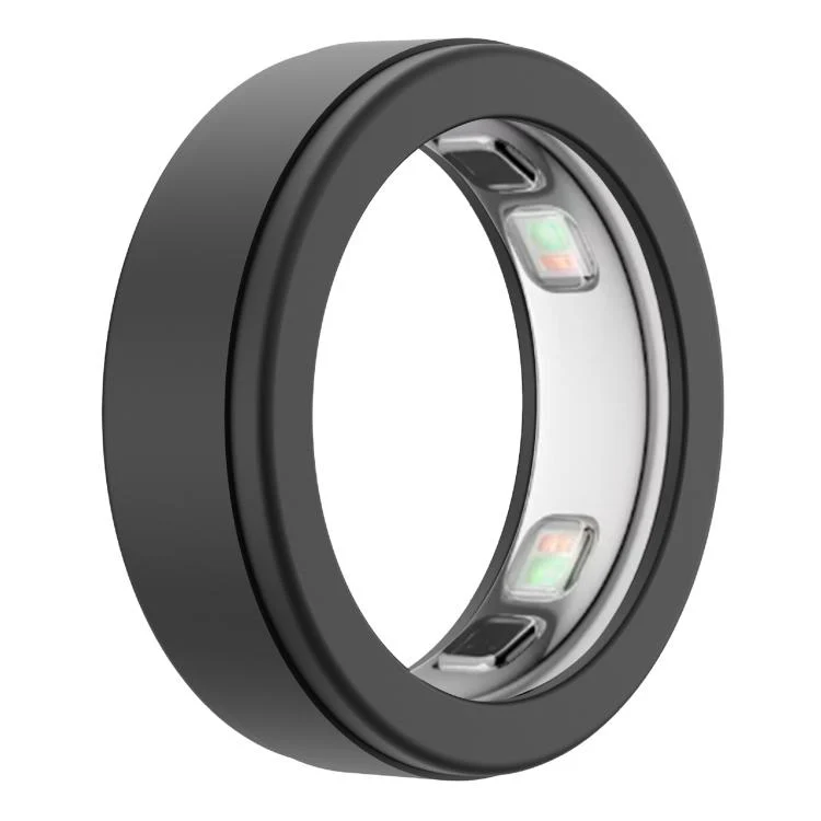 xDfind For Oura Ring5 Smart Ring Silicone Cover, Size:S(Black)