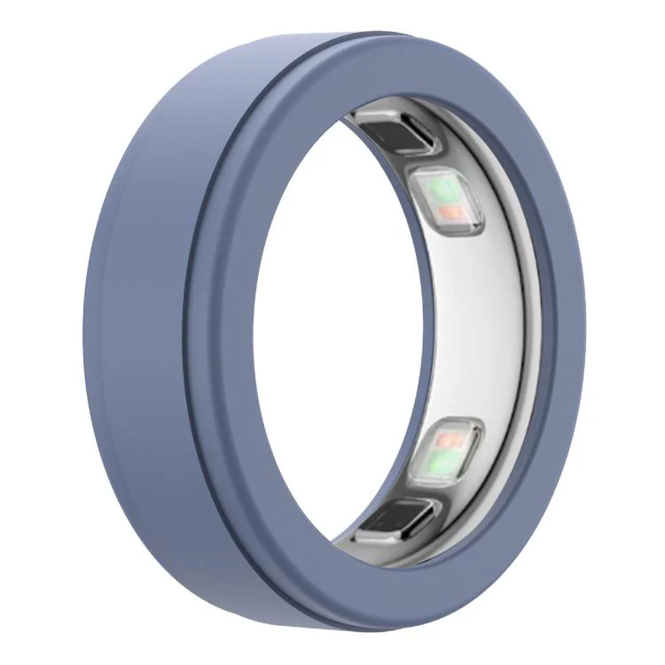 xDfind For Oura Ring5 Smart Ring Silicone Cover, Size:S(Blue-grey)