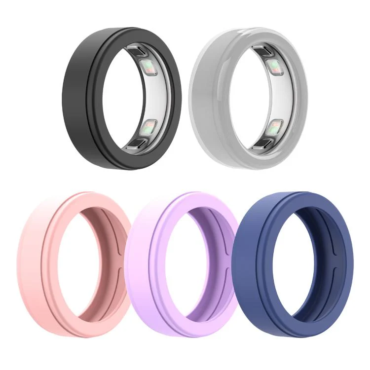 xDfind For Oura Ring5 Smart Ring Silicone Cover, Size:S(Grey) - Image 4