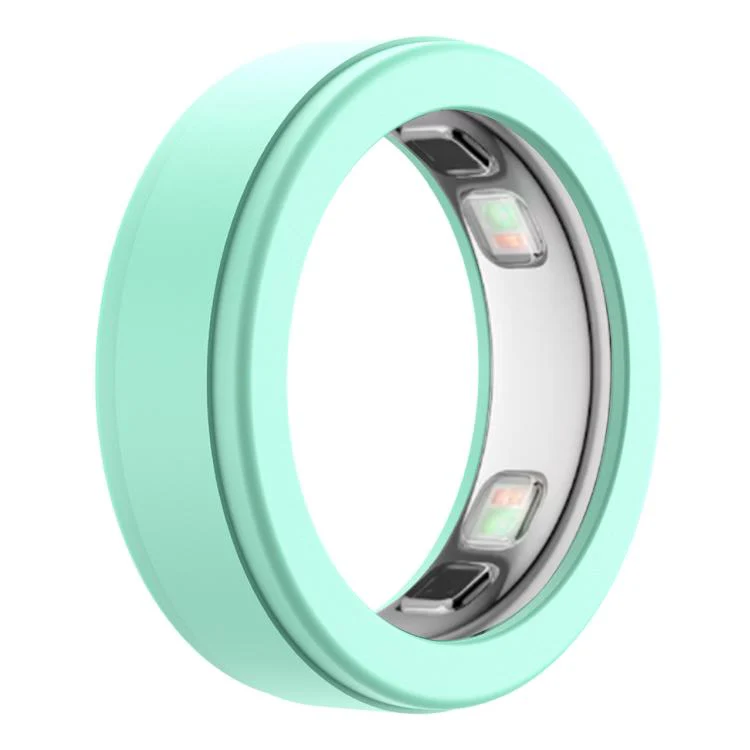 xDfind For Oura Ring5 Smart Ring Silicone Cover, Size:S(Teal)