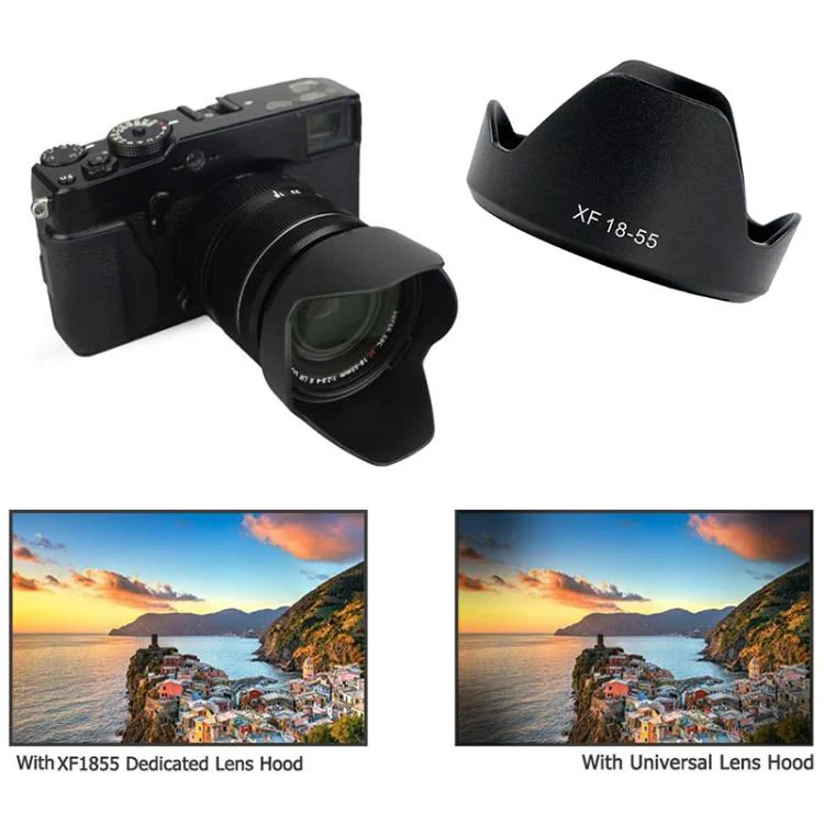 XF 18-55 Lens Hood Shade for FUJIFILM XF 18-55mm f2.8-4 R OIS / XF 14MM F2.8 lens (Black) - Image 5