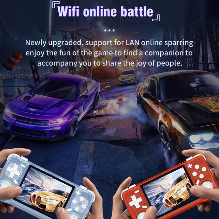 XF35H 3.5-Inch Retro Handheld Game Console With Linux System And RGB Light Pocket Video Game Player 128G(White) - Image 4